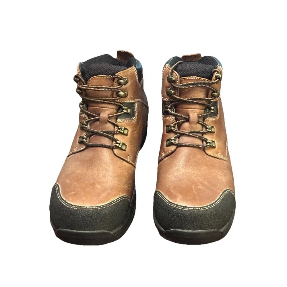Orthofeet Mens 9.5 EEEE Hands Free Safety Composite Toe Extra Wide Work Boots